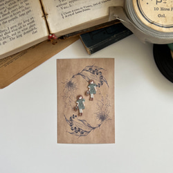 〈暮らしシリーズ〉お出かけ/2枚セット/刺繍アイロンワッペン 2枚目の画像