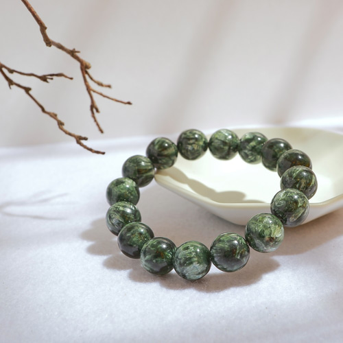 042011 最高品質 セラフィナイト 天然石 パワーストーン ブレスレット  