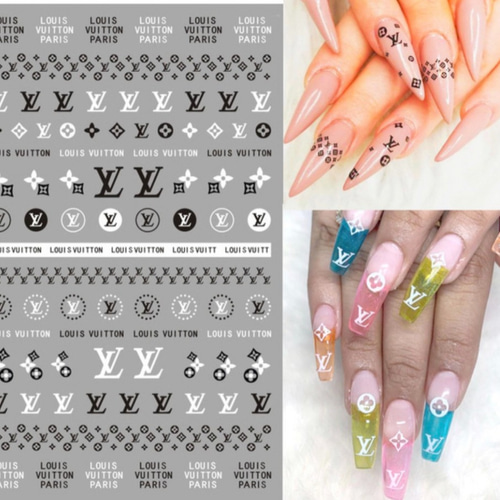ネイルステッカー ロゴシート ブランドロゴネイル ヴィトン デコパーツ