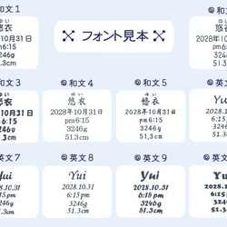 ４個セット 手形足形入り １２星座フォトフレーム 手形足形採取キット付き　★送料無料 6枚目の画像