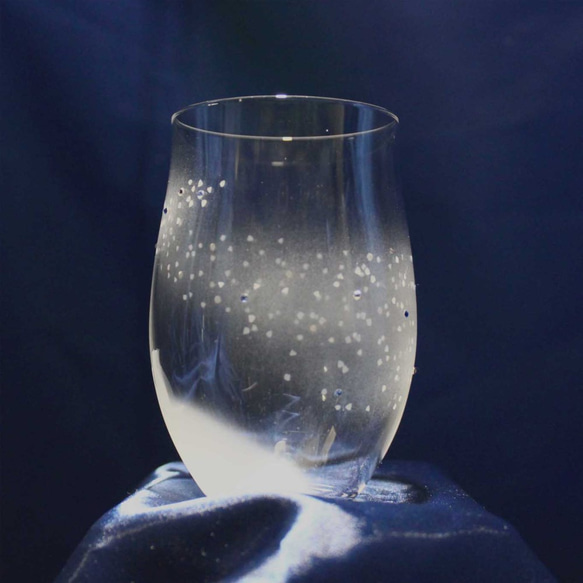 【向著藍色銀河】貓圖案玻璃杯(vol.6) ★可刻名字（收費） 第3張的照片