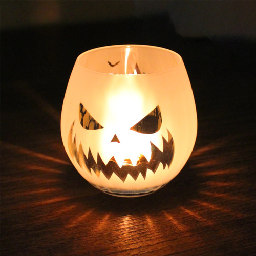 ジャック・オ・ランタン】グラス・ランプ（vol.1）☆名入れ加工対応品