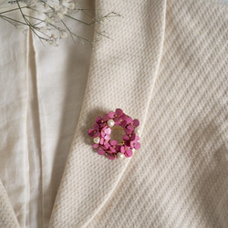 革花　リースブローチ SAKURA 5枚目の画像