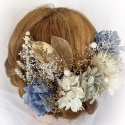 ドライフラワー 髪飾り 和装 成人式 結婚式 卒業式 3枚目の画像