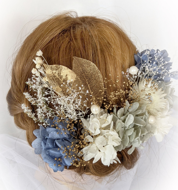 ドライフラワー 髪飾り 和装 成人式 結婚式 卒業式 3枚目の画像