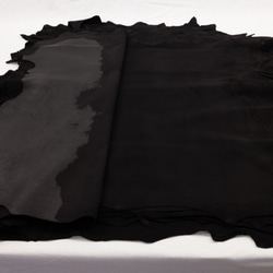 シープシルキースエード 黒 - Sheep Silky Suede Black - 天然皮革 Leather 2枚目の画像