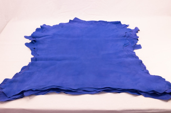 シープシルキースエード #9003 Rブルー - Sheep Silky Suede - 天然皮革 Leather 1枚目の画像