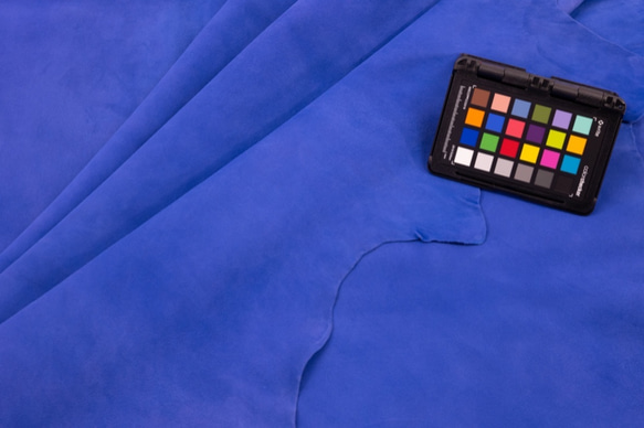 シープシルキースエード #9003 Rブルー - Sheep Silky Suede - 天然皮革 Leather 5枚目の画像