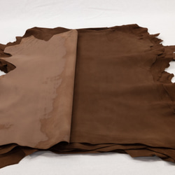 シープシルキースエード #9556 ブラウン - Sheep Silky Suede - 天然皮革 Leather 2枚目の画像