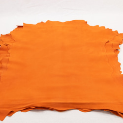 シープシルキースエード #9815 オレンジ - Sheep Silky Suede - 天然皮革 Leather 1枚目の画像