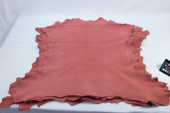 シープシルキースエード #9855 オールドピンク - Sheep Silky Suede - 天然皮革 Leather 1枚目の画像