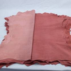 シープシルキースエード #9855 オールドピンク - Sheep Silky Suede - 天然皮革 Leather 2枚目の画像