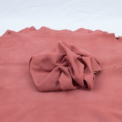 シープシルキースエード #9855 オールドピンク - Sheep Silky Suede - 天然皮革 Leather 3枚目の画像
