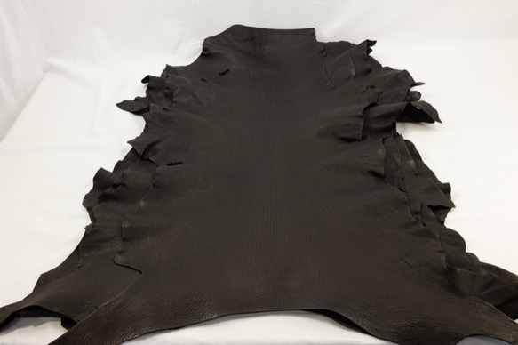 フルタンゴート ピッケル ブラック - Veg-tan Shrunken Goat  - 天然皮革 Leather 1枚目の画像