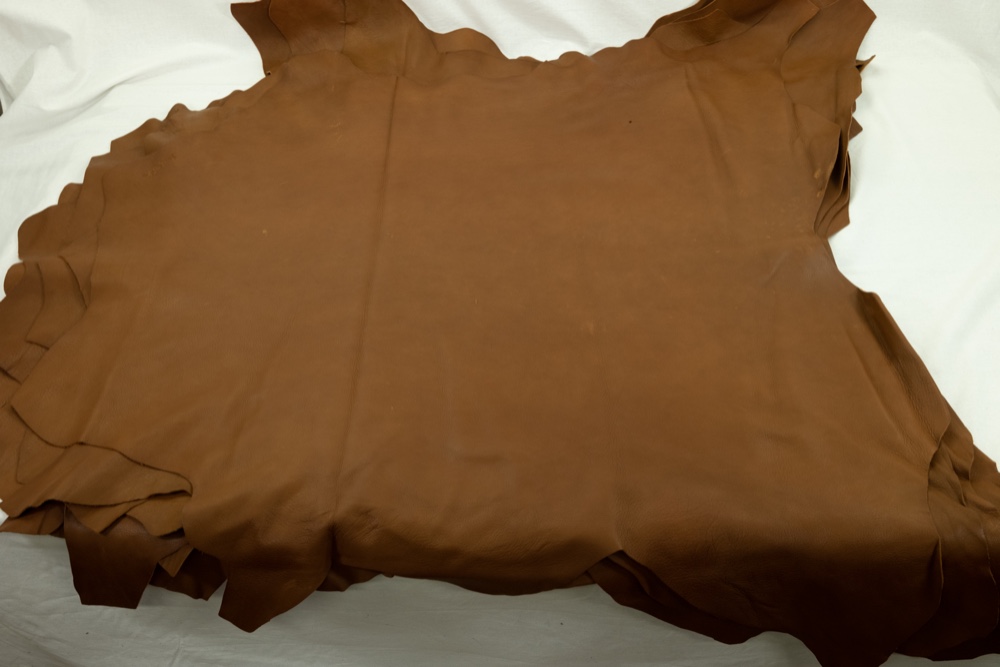 オイルディア ブラウン - Oiled Deer Brown - 鹿革 天然皮革 Leather