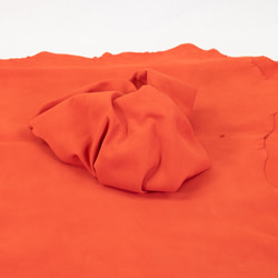 シープシルキースエード #9589 Rオレンジ - Sheep Silky Suede - 天然皮革 Leather 3枚目の画像
