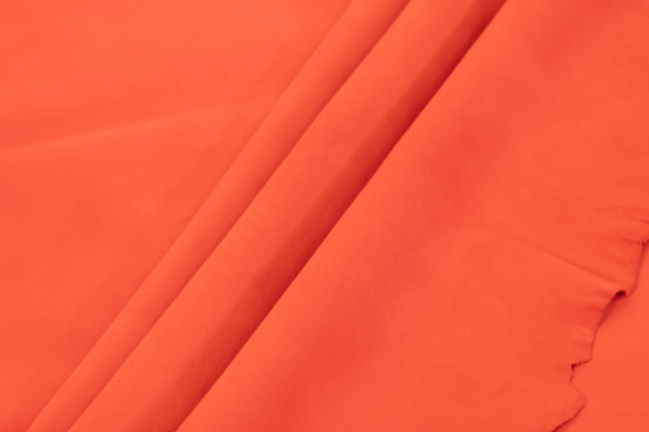 シープシルキースエード #9589 Rオレンジ - Sheep Silky Suede - 天然皮革 Leather 4枚目の画像