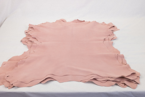 シープシルキースエード #9583 L.ピンク - Sheep Silky Suede - 天然皮革 Leather 1枚目の画像