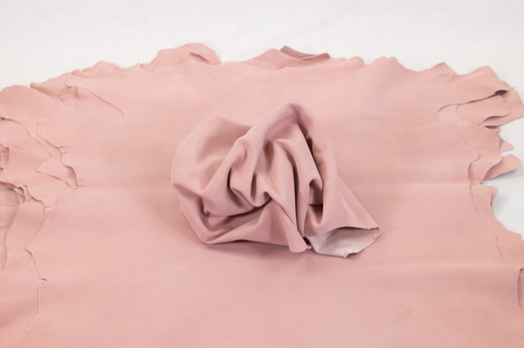 シープシルキースエード #9583 L.ピンク - Sheep Silky Suede - 天然皮革 Leather 3枚目の画像