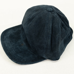 スエード レザーキャップ ネイビー 50個セット Suede Leather Baseball Cap Navy 3枚目の画像