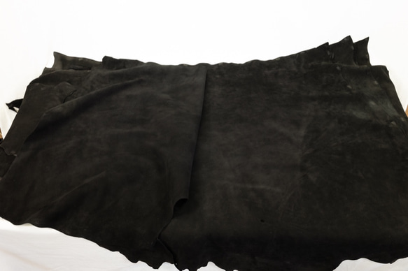 ホースヌバック ブラック - Horse Nubuck Black - 馬革 Leather 2枚目の画像