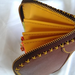 ダブルファスナーの長財布（チョコバナナ） 1枚目の画像