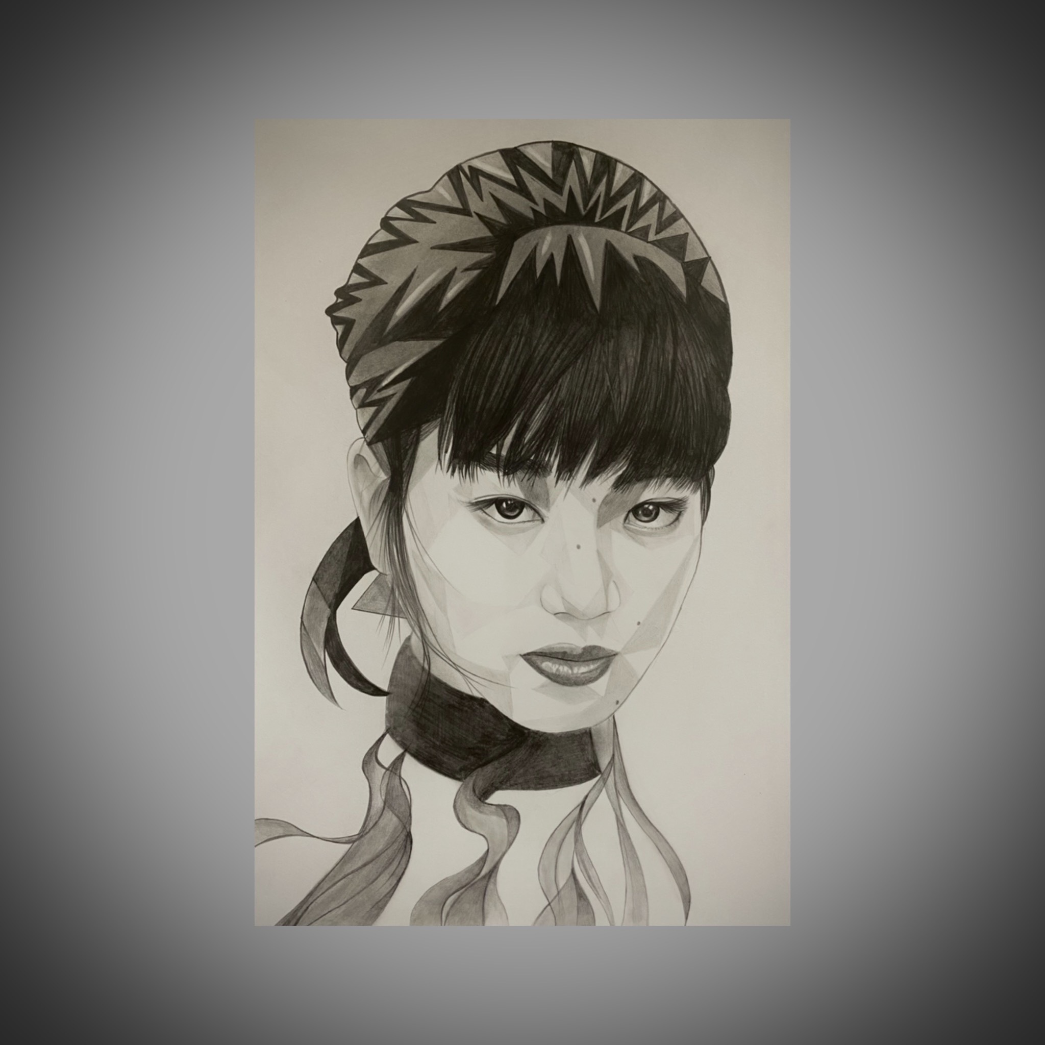 原画 A4 色鉛筆画 アンタッチャブル 美人画 原画 A4 色鉛筆画 アンタッチャブル 美人画