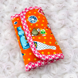 再販 キーケース＊キーホルダー＊ミニポーチ レトロアニマル 茶 クマ  