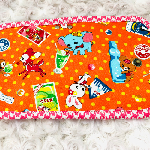 昭和レトロアニマル さわやかオレンジジュースのキーケース