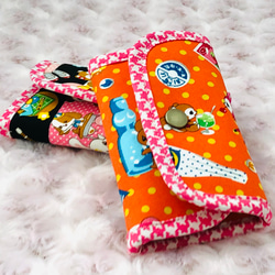 昭和レトロアニマル　さわやかオレンジジュースのキーケース　スマートキーにもポケット付き 10枚目の画像