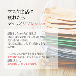 ひんやりクールミスト2本セット/冷感マスクスプレー/ミント/ハッカ/オーガニックアロマ使用/アロマミスト 2枚目の画像