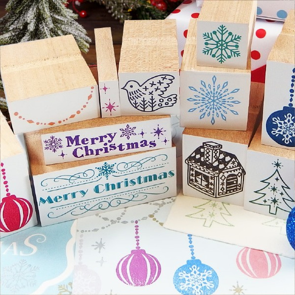 クリスマスボールスタンプ / 雪の結晶 3枚目の画像