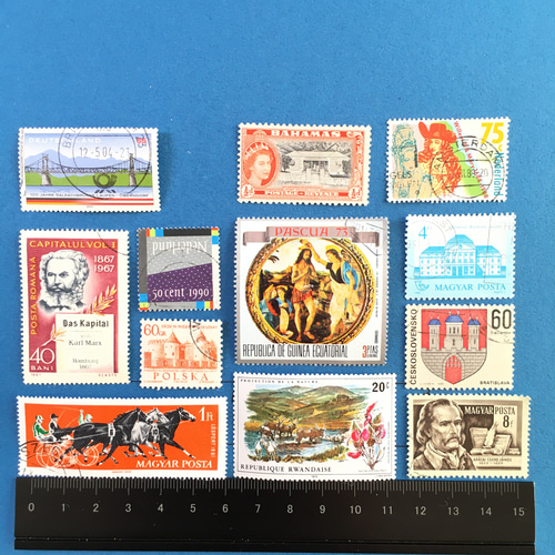 海外のアンティーク切手 50枚 C ＊ ヨーロッパ中心 おまけ付き シール