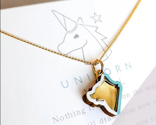 カラー5色☆飴色狼ネックレス「Maverick」(プレゼント包装対応