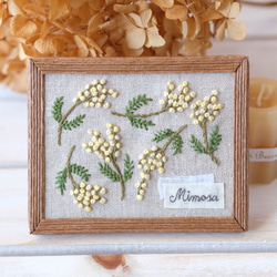 刺繍 ミニ ファブリックパネル 立て掛け＜ラベンダー＞ その他