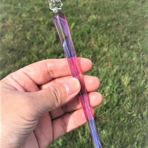 硬質硝子ペン 稀 パープル その他インテリア雑貨 master glass yukio