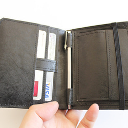 テニュイス 薄い小型財布 帆布×タイベック素材 2枚目の画像