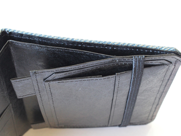 テニュイス 薄い小型財布 ブルーヴィンテージジーンズ 3枚目の画像