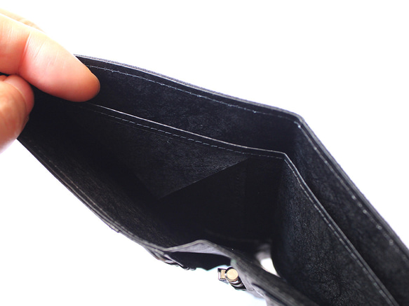 テニュイス 薄い小型財布 ブルーヴィンテージジーンズ 6枚目の画像
