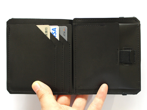 わけあり値下げ　Tenuis2-薄い財布　緑 3枚目の画像