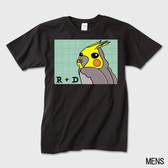 NEWオカメインコA4判プリントTシャツ [ ブラック ] 【送料無料】 2枚目の画像