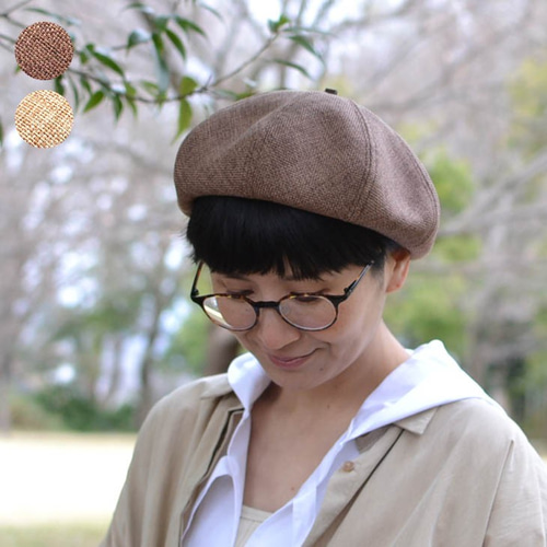 夏素材のベレー帽～Panamacloth Beret～ ベレー帽・ハンチング