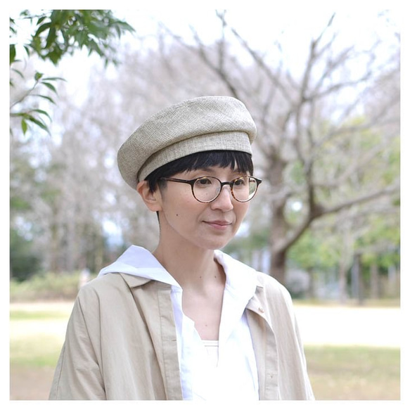 夏素材　和紙織のベレー帽～Japan Paper Beret～ 3枚目の画像