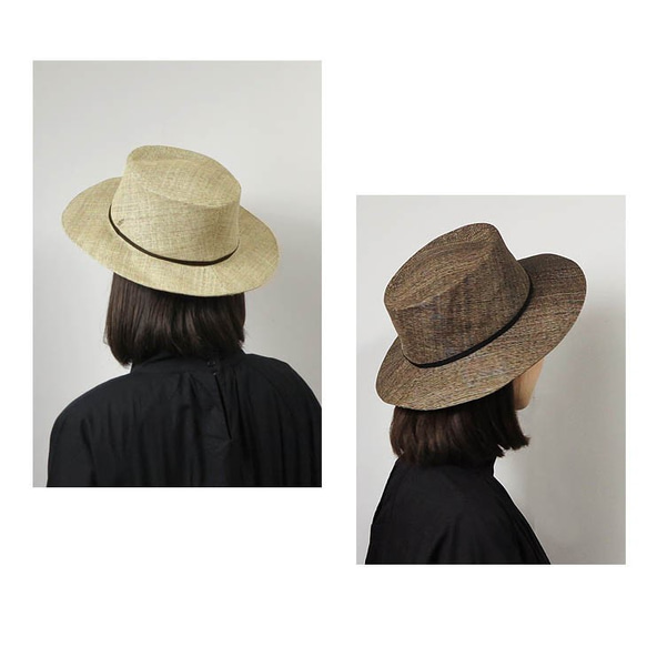 夏素材　和紙織のカンカン帽～Japan Paper Canotier Hat～ 3枚目の画像