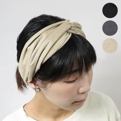 フェイクスエードのクロスヘアバンド　～Fake Suede Cross Hairband～ 1枚目の画像