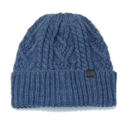 秋冬向け素材　　手編み風の太糸で編み　～ローゲージケーブルニット帽～ 6枚目の画像