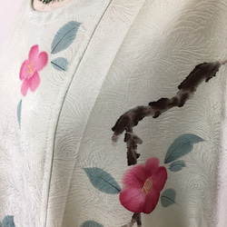 正絹着物リメイク  チュニック フリーサイズ 4枚目の画像