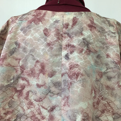 正絹 羽織リメイク  チュニック フリーサイズ 4枚目の画像