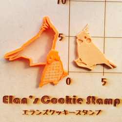 文鳥　クッキーカッター・クッキー型 2枚目の画像