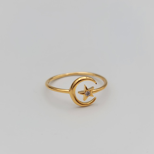 星月gold ring C-14G 5枚目の画像